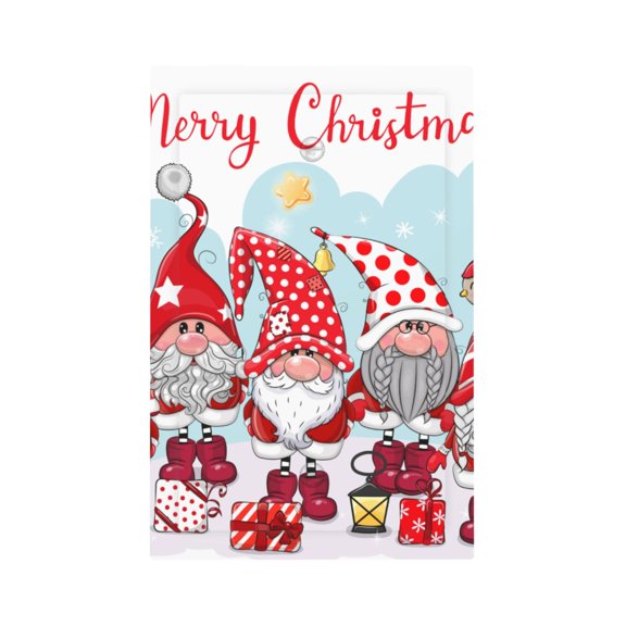 Fuzoiu Christmas Print Single Duplex Outlet Cover Plate, Light Switch Cover, for Receptacle Light Switch, Switch Cover Decorative Wallplate-Style V