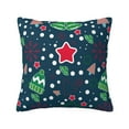 thumbnail image 1 of Fuzoiu Christmas Print Square Pillow Cover,Hidden Zipper Design,Luxury Square Pillow Case, Throw Pillow,Couch Cushion-18"x18", 1 of 7