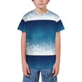 thumbnail image 1 of Fuzoiu Christmas Snowflakes Print Youth Short Sleeve T-Shirt,Youth Dry-Fit Active Athletic T-Shirt,Short Sleeve Tops Tees for School, Sports, and Casual Wear, 1 of 6