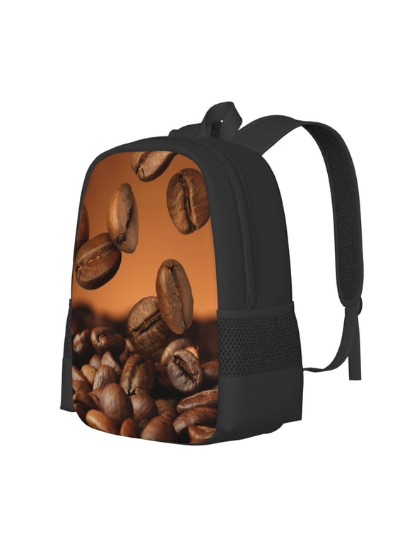 Coffee Beans Print Large Capacity Backpack,Travel Backpack,Laptop Bag,College School Rucksack Bag,for School, Travel & Outdoor Activities