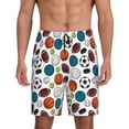 thumbnail image 1 of Fuzoiu Color Balls Print Pajama Shorts for Men, Men's Pajama Bottoms,Mens Lounge Sleepwear,Pajama Pants with Pocket-3X-Large, 1 of 6