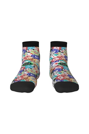 Colored Casino Chips Print Adult Socks, Crew Moisture-wicking Socks, Unisex Cushion Crew Socks,Casual Sports Ankle Socks