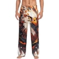 thumbnail image 1 of Fuzoiu Colorful Abstract Eagle Print Men's Pajama Pants,Lounge Pants for Men,Lounge PJ Bottoms,Sleepwear Pants with Drawstring Pockets -X-Large, 1 of 6