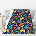 thumbnail image 1 of Fuzoiu Colorful Air Balloons1 Print Flannel Throw Blanket,Light Weight Warm Decorative,Throw Blanket Cover for Sofa, Couch, Bedroom,Travel-50"x40", 1 of 6