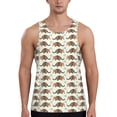 thumbnail image 1 of Fuzoiu Colorful Armadillos Print Men's Workout Tank Tops,Sleeveless Gym Shirt Quick Dry,Fitness Bodybuilding T-Shirt,Muscle Athletic Workout Tee-Large, 1 of 7