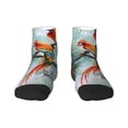 thumbnail image 1 of Fuzoiu Colorful Birds Pine Branch Print Adult Socks, Crew Moisture-wicking Socks, Unisex Cushion Crew Socks,Casual Sports Ankle Socks, 1 of 7