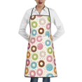 thumbnail image 1 of Fuzoiu Colorful Donuts Print Kitchen Cooking Aprons,Kitchen Cooking BBQ Aprons,Chef Apron with 2 Pockets for Men Women,Art Aprons for Painting Pottery Ceramics, 1 of 1