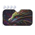 thumbnail image 1 of Fuzoiu Colorful Dragon Head Profile Print Car Windshield Sunshade,Foldable Reflective Sun Visor,Windshield Sun Shade,UV Rays Sun Visor Shade,Auto Front Sun Shield Shade-Small, 1 of 8