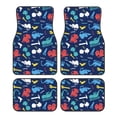 thumbnail image 2 of Universal Orange Carpet Floor Mat Set (4 Pieces) For Car, SUV, Van With Bonus Dash Mat 2 of 4
