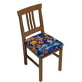 thumbnail image 1 of Fuzoiu Colorful Fall Leaves Print Square Cushion Cover,Couch Cushion Covers, Stretch Seat Slipcover for Dining Chairs, Banquets, and Home Decor-Six Piece, 1 of 7