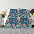 thumbnail image 1 of Fuzoiu Colorful Flowers Print Flannel Blanket,Throw Blanket,Flannel Home Decor,Fleece Bed Blankets,Cozy Soft Blanket for Bed, Sofa, Camping, and Travel-60"x50", 1 of 6