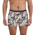thumbnail image 1 of Fuzoiu Colorful Flowers Print Men's Ultra Breathable Underwear,No Riding Up Boxer Briefs with ComfortFlexible Waistband-XX-Large, 1 of 5