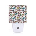 thumbnail image 1 of Fuzoiu Colorful Flying Butterflies Print Dusk to Dawn LED Night Light with Light Sensor, Energy-Efficient Touch-Safe Night Lamp for Home, Office, and Kids' Rooms-UK, 1 of 7