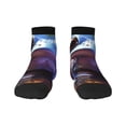 thumbnail image 1 of Fuzoiu Colorful Frog Among Flowers Print Adult Socks, Crew Moisture-wicking Socks, Unisex Cushion Crew Socks,Casual Sports Ankle Socks, 1 of 7