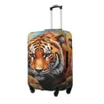 thumbnail image 1 of Fuzoiu Colorful Plant Tiger Print Suitcase Cover,Washable Luggage Covers for Suitcase,Elastic Luggage Protector Cover,Scratch Resistant Travel Suitcase Covers-Medium, 1 of 7