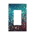 thumbnail image 1 of Fuzoiu Colorful Rainbow Glitter Print Single Duplex Outlet Cover Plate, Light Switch Cover, for Receptacle Light Switch, Switch Cover Decorative Wallplate-Style U, 1 of 6
