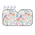 thumbnail image 1 of Fuzoiu Colorful Seashells Print Car Windshield Sunshade,Foldable Reflective Sun Visor,Windshield Sun Shade,UV Rays Sun Visor Shade,Auto Front Sun Shield Shade-Medium, 1 of 8