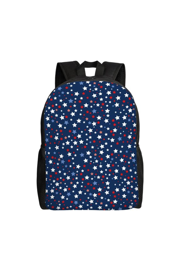 Colorful Stars Print Laptop Backpack,Work Business Backpacks, Large Capacity Nurse Bag College Bookbag for School, Waterproof Casual Daypack for Travel