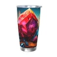 thumbnail image 1 of Fuzoiu Colorful Stone World Print 20oz Tumbler, Stainless Steel Vacuum Insulated Car Cup, Insulated Coffee Mug,Travel Mug with Lid,Thermal Cup for Outdoor-Without Straw, 1 of 8