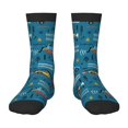 thumbnail image 1 of Fuzoiu Construction Trucks Print Kids Socks For Boys Girls,Grip Crew Socks with Non Slip,Lightweight Stretch Crew Socks,Toddlers Crew Boot Socks, 1 of 5