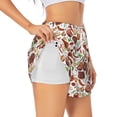 thumbnail image 1 of Fuzoiu Cooking Bbq Print Women's Athletic Shorts, Double-Layer Running Shorts with Pocket,Women's Workout Shorts for Yoga, Gym, and Workouts-Medium, 1 of 7