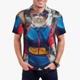 thumbnail image 1 of Fuzoiu Cool Cat In Sunglasses Print Men's Polo Shirts Short Sleeve,Golf Shirts for Men,Mens Golf Shirt Moisture Wicking Quick-Dry-Large, 1 of 1