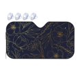 thumbnail image 1 of Fuzoiu Copper-Gold Gloss Outline Flower Print Car Windshield Sunshade,Foldable Reflective Sun Visor,Windshield Sun Shade,UV Rays Sun Visor Shade,Auto Front Sun Shield Shade-Medium, 1 of 8
