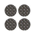 thumbnail image 1 of Fuzoiu Cosmic Print Leather Coasters Set,Drink Coasters Set of 4,for Tabletop Protection, Durable PVC Coasters,Home Décor and Housewarming Gift-Round Shape, 1 of 6