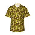 thumbnail image 1 of Fuzoiu Countryside Pumpkin Tractor Print Hawaiian Shirt for Men, Summer Beach Casual Short Sleeve Button Down Shirts, Men’s Beach Summer Shirts with Pocket,3X-Large, 1 of 7