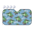 thumbnail image 1 of Fuzoiu Crocodile Riding Skateboard Print Car Windshield Sunshade,Foldable Reflective Sun Visor,Windshield Sun Shade,UV Rays Sun Visor Shade,Auto Front Sun Shield Shade-Medium, 1 of 8