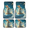 thumbnail image 1 of Fuzoiu Cute Angel Winged Rabbit Print Carpet Floor Mats for Car,Car Foot Mat Set,Universal Fit 4 Piece Mat Pad Set,Fits Most Cars Trucks Vans Sedans SUV Auto Carpet Mat Se, 1 of 7