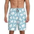 thumbnail image 1 of Fuzoiu Cute Animals Print Pajama Shorts for Men, Men's Pajama Bottoms,Mens Lounge Sleepwear,Pajama Pants with Pocket-X-Large, 1 of 6