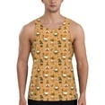thumbnail image 1 of Fuzoiu Cute Autumn With Gnomes Print Men's Workout Tank Tops,Sleeveless Gym Shirt Quick Dry,Fitness Bodybuilding T-Shirt,Muscle Athletic Workout Tee-, 1 of 7