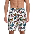 thumbnail image 1 of Fuzoiu Cute Butterfly Print Pajama Shorts for Men, Men's Pajama Bottoms,Mens Lounge Sleepwear,Pajama Pants with Pocket-Small, 1 of 6