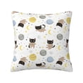 thumbnail image 1 of Fuzoiu Cute Cat Print Square Pillow Cover,Hidden Zipper Design,Luxury Square Pillow Case, Throw Pillow,Couch Cushion-20"x20", 1 of 7