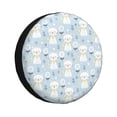 thumbnail image 1 of Fuzoiu Cute Cat Print Universal Spare Tire Cover with Buckle Strap, Waterproof Wheel Covers for Jeep, Trailer, RV, Truck and All Car-17 inch, 1 of 6