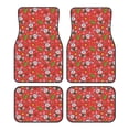 thumbnail image 1 of Fuzoiu Cute Christmas Bunny Print Carpet Floor Mats for Car,Car Foot Mat Set,Universal Fit 4 Piece Mat Pad Set,Fits Most Cars Trucks Vans Sedans SUV Auto Carpet Mat Se, 1 of 7