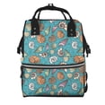 thumbnail image 1 of Fuzoiu Cute Conch Print Diaper Bag Backpack,Baby Essentials Travel Tote,Multi function Waterproof Diaper Bag, Travel Essentials Baby Bag - Unisex, 1 of 6