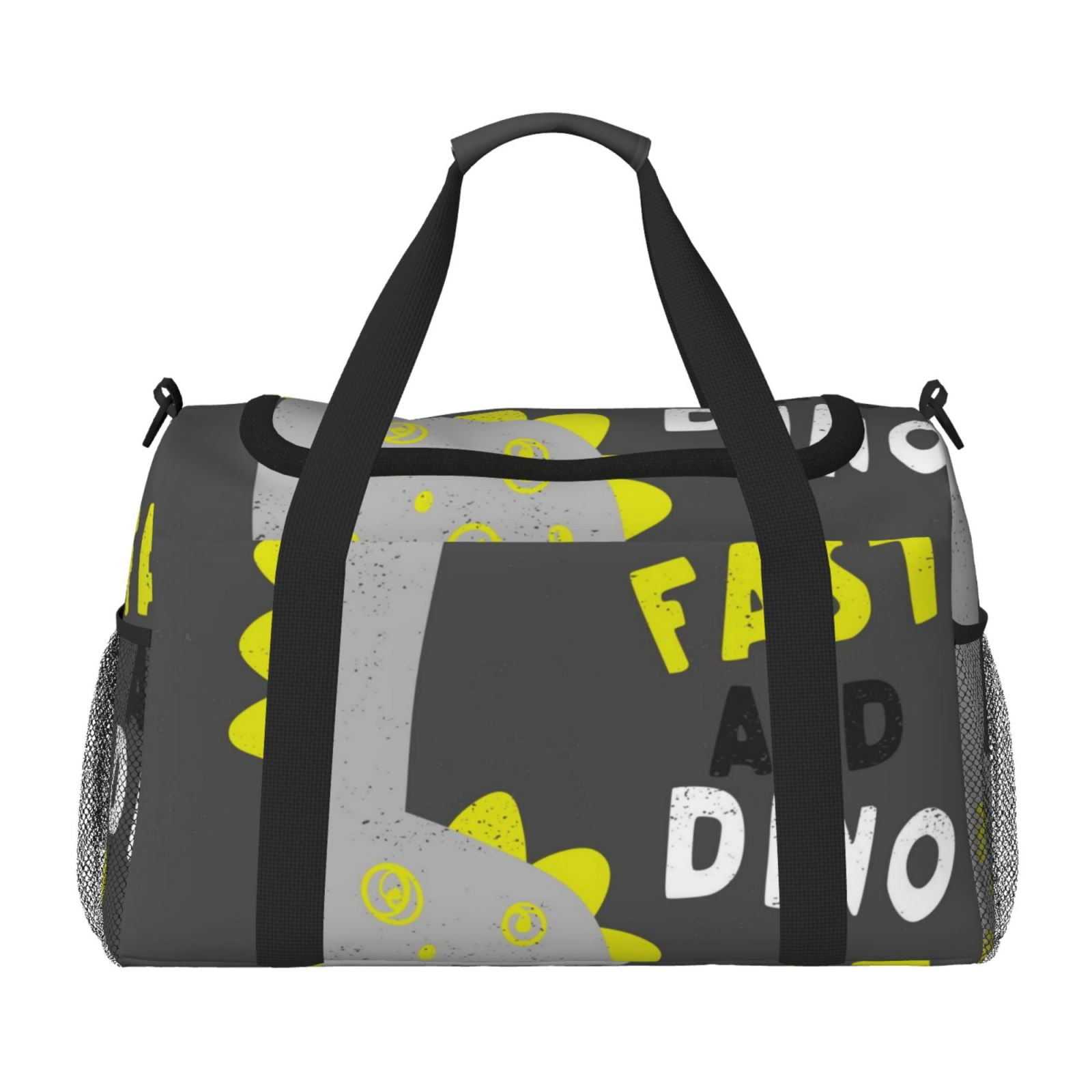 Fuzoiu Cute Dinosaur Print Travel Duffle Bag,Carry On Tote Bags,Duffel Bag,Sport Gym Bag, Hospital Bag for Labor and Delivery, Overnight Bag,Luggage Bag