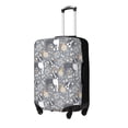 thumbnail image 1 of Fuzoiu Cute Dog And Flowers Print Suitcase Cover,Washable Luggage Covers for Suitcase,Elastic Luggage Protector Cover,Scratch Resistant Travel Suitcase Covers-Small, 1 of 7