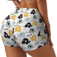 thumbnail image 1 of Fuzoiu Cute Elephant Print Women's Workout Shorts,Workout Biker Shorts Women,Exercise Fitness Shorts,Scrunch Short, Athletic Shorts for Gym Yoga Running Sport Active-Large, 1 of 8