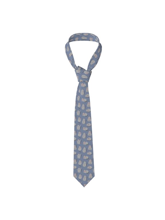 Cute Fat Cat Print Men's Necktie,Business Necktie,Mens Ties for Business Wedding Graduation