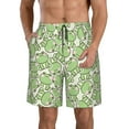 thumbnail image 1 of Fuzoiu Cute Frog Print Men's Beach Shorts,Men's Swim Trunks,Quick Dry Board Shorts with Pockets,Men's Bathing Suits for Surfing, Running, and Casual Wear-XX-Large, 1 of 6