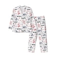 thumbnail image 1 of Fuzoiu Cute Magic Bunny Print Men's Long-Sleeved Pajama,Lounge Button Down Nightwear,Mens Notch Collar Pajama Set -Large, 1 of 7