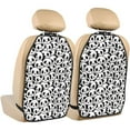 thumbnail image 1 of Fuzoiu Cute Panda Face Print 2 Pack Kick Mat Back Seat Protector With 3 Storage Pockets, Universal Car Seat Back Organizer For Kids Pets, Waterproof Backseat Protector For Most Car, 1 of 8