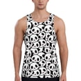 thumbnail image 1 of Fuzoiu Cute Panda Print Men's Workout Tank Tops,Sleeveless Gym Shirt Quick Dry,Fitness Bodybuilding T-Shirt,Muscle Athletic Workout Tee-Large, 1 of 7