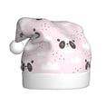 thumbnail image 1 of Fuzoiu Cute Panda Print Santa Hat Christmas Hat for Adults,Santa Hats with Pompom, Unisex Xmas Holiday Hat for Christmas New Year Festive Party Supplies, 1 of 6