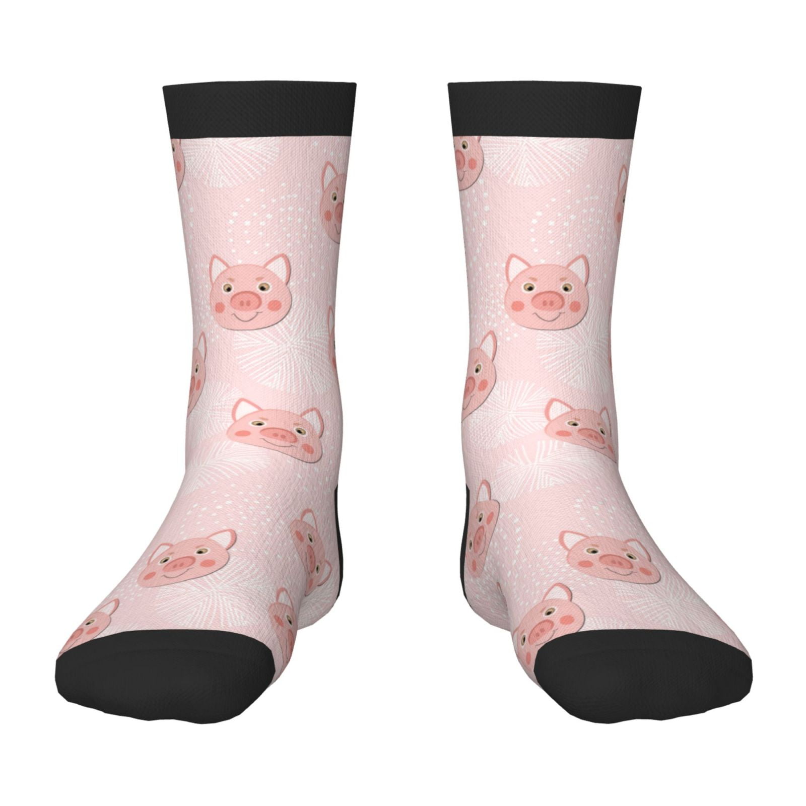 Fuzoiu Cute Pig Face Print Kids Socks For Boys Girls,Grip Crew Socks ...