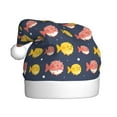 thumbnail image 1 of Fuzoiu Cute Puffer Fish Print Santa Hat Christmas Hat for Adults,Santa Hats with Pompom, Unisex Xmas Holiday Hat for Christmas New Year Festive Party Supplies, 1 of 6