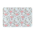 thumbnail image 1 of Fuzoiu Cute Rabbit And Heart Print Door Mat Outdoor Indoor Welcome Mats, Front Doormat,Flannel Non Slip Durable Entrance Rugs for Front Door, Inside Outside Entry, Porch, Resist Dirt,16x24in, 1 of 7
